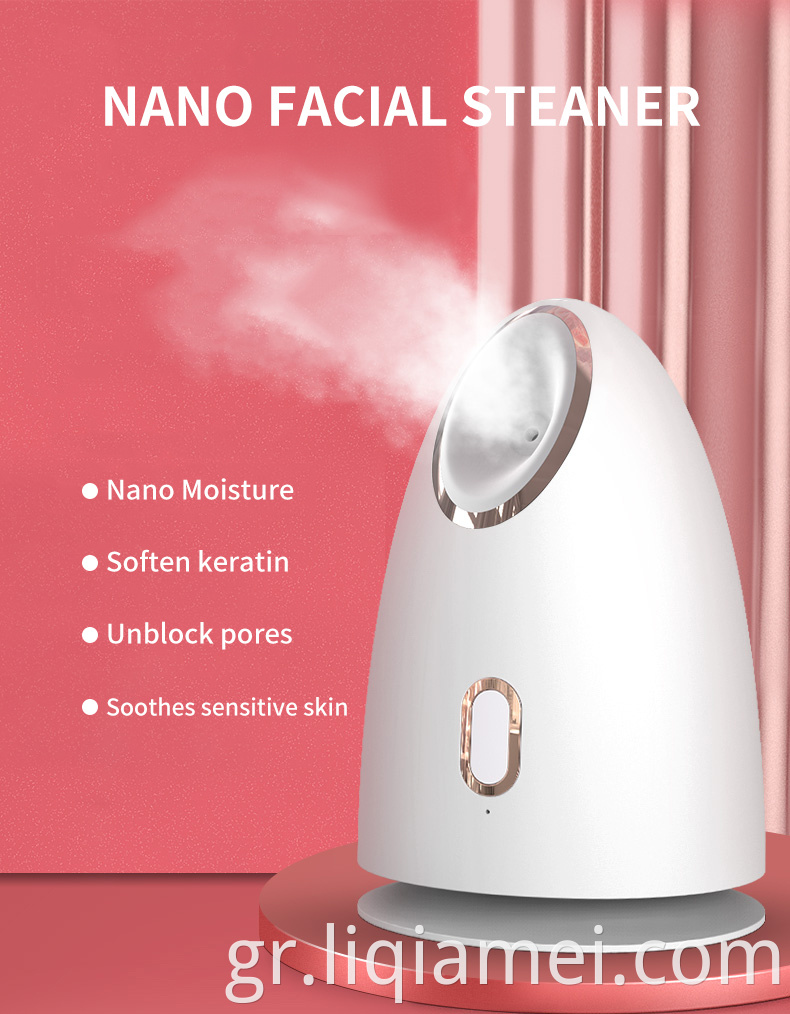 Nano-level Water Vapor Nano Facial Steamer